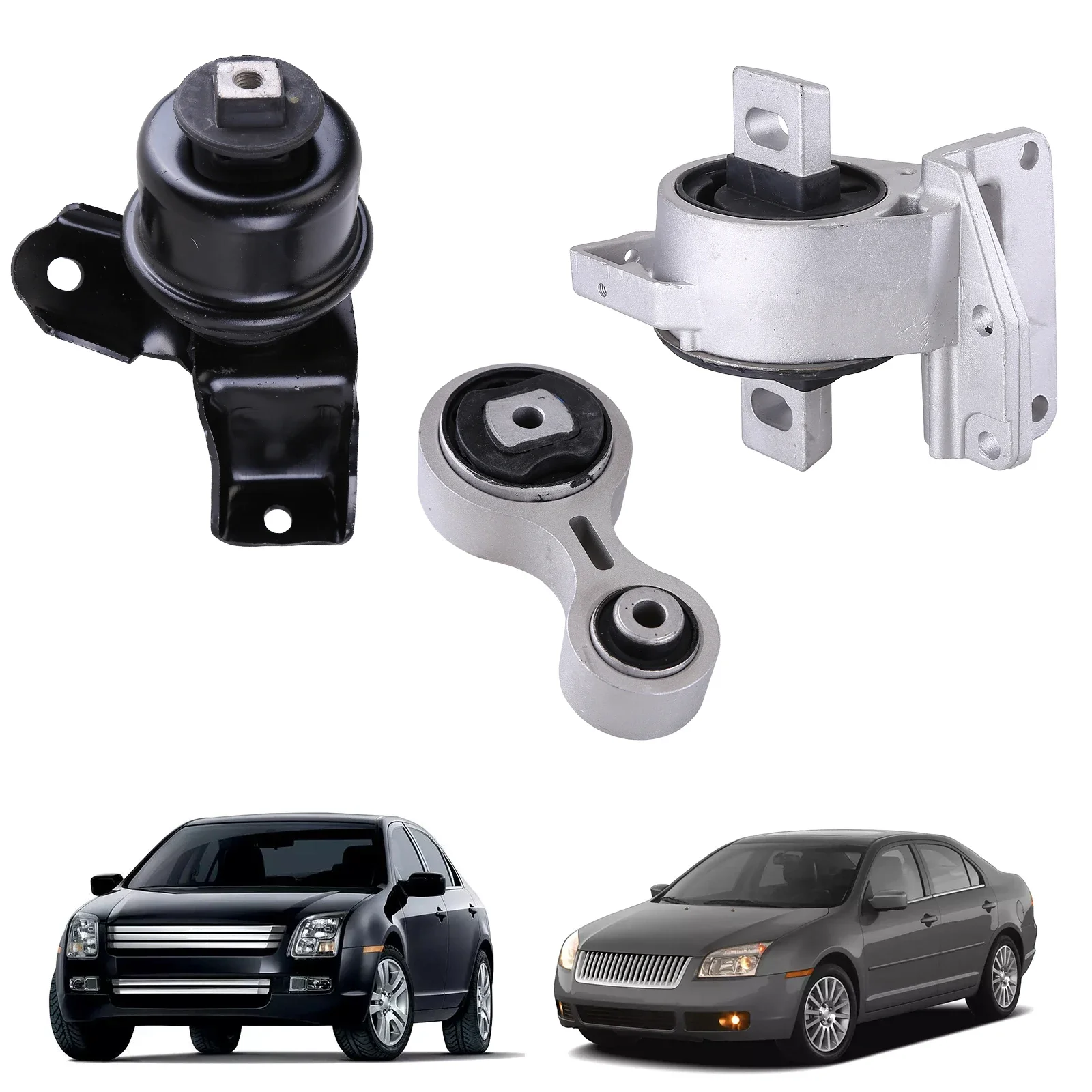 3PCS Engine Motor and Transmission Mount Set, Part Numbers: 5381, 5474, 5473, Compatible with 2006-2009 Ford Fusion and Mercury
3PCS Engine Motor and Transmission Mount Set, Part Numbers: 5381, 5474, 5473, Compatible with 2006-2009 Ford Fusion and Mercury