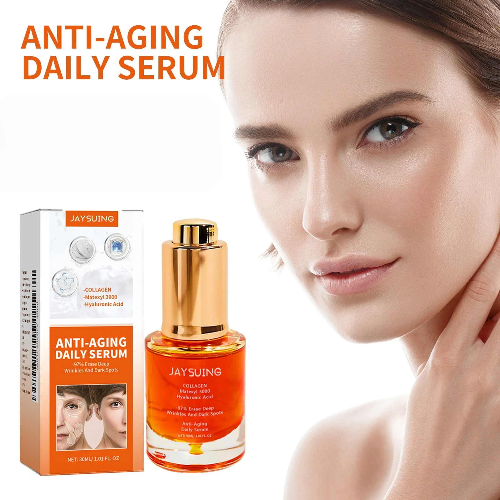 Collagen Firming Face Serum Tightening Hydrating Smoothing Moisturizing Nourishing Facial Serum Fade Fine Lines Skin Care
Collagen Firming Face Serum Tightening Hydrating Smoothing Moisturizing Nourishing Facial Serum Fade Fine Lines Skin Care