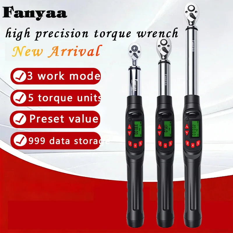 Fanyaa QB Series Multifunction Digital Display Torque Wrench New Model Professional Tool for Precision Torque Measurement
Fanyaa QB Series Multifunction Digital Display Torque Wrench New Model Professional Tool for Precision Torque Measurement