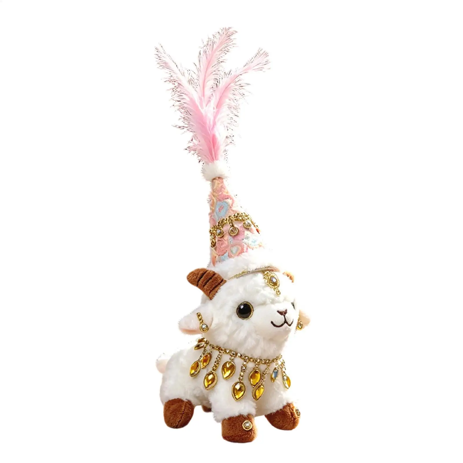 Lamb Stuffed Animal With Necklace And Hat 13.7 Inch Cute Animal Doll Sheep Toy For Birthday Living Room Bedroom Sofa Shelf
Lamb Stuffed Animal With Necklace And Hat 13.7 Inch Cute Animal Doll Sheep Toy For Birthday Living Room Bedroom Sofa Shelf