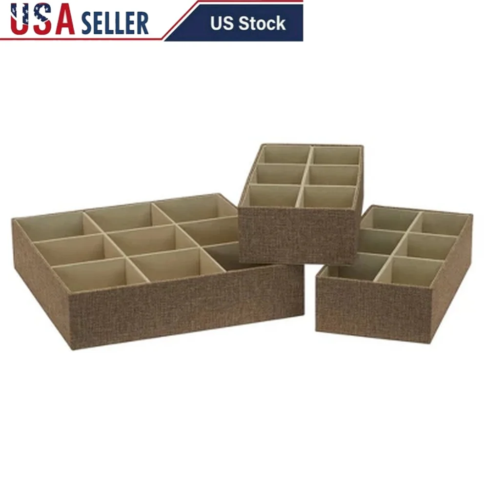 3pc Stackable Drawer Organizer Set Durable Storage Boxes Customizable Compartments Versatile Home Office Bathroom Tidy Solution
3pc Stackable Drawer Organizer Set Durable Storage Boxes Customizable Compartments Versatile Home Office Bathroom Tidy Solution