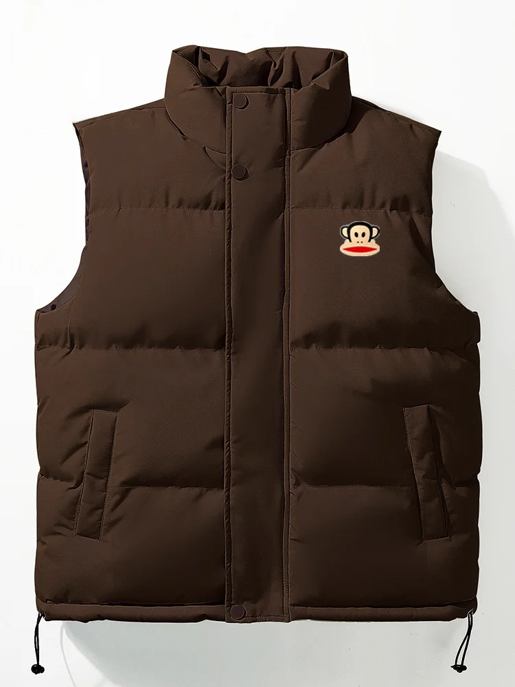 Thiened Warmth Men's Vest Autumn Winter Unlined Cotton Jaet Zipper Closure Animal Pattern Youth Faion
Thiened Warmth Men's Vest Autumn Winter Unlined Cotton Jaet Zipper Closure Animal Pattern Youth Faion