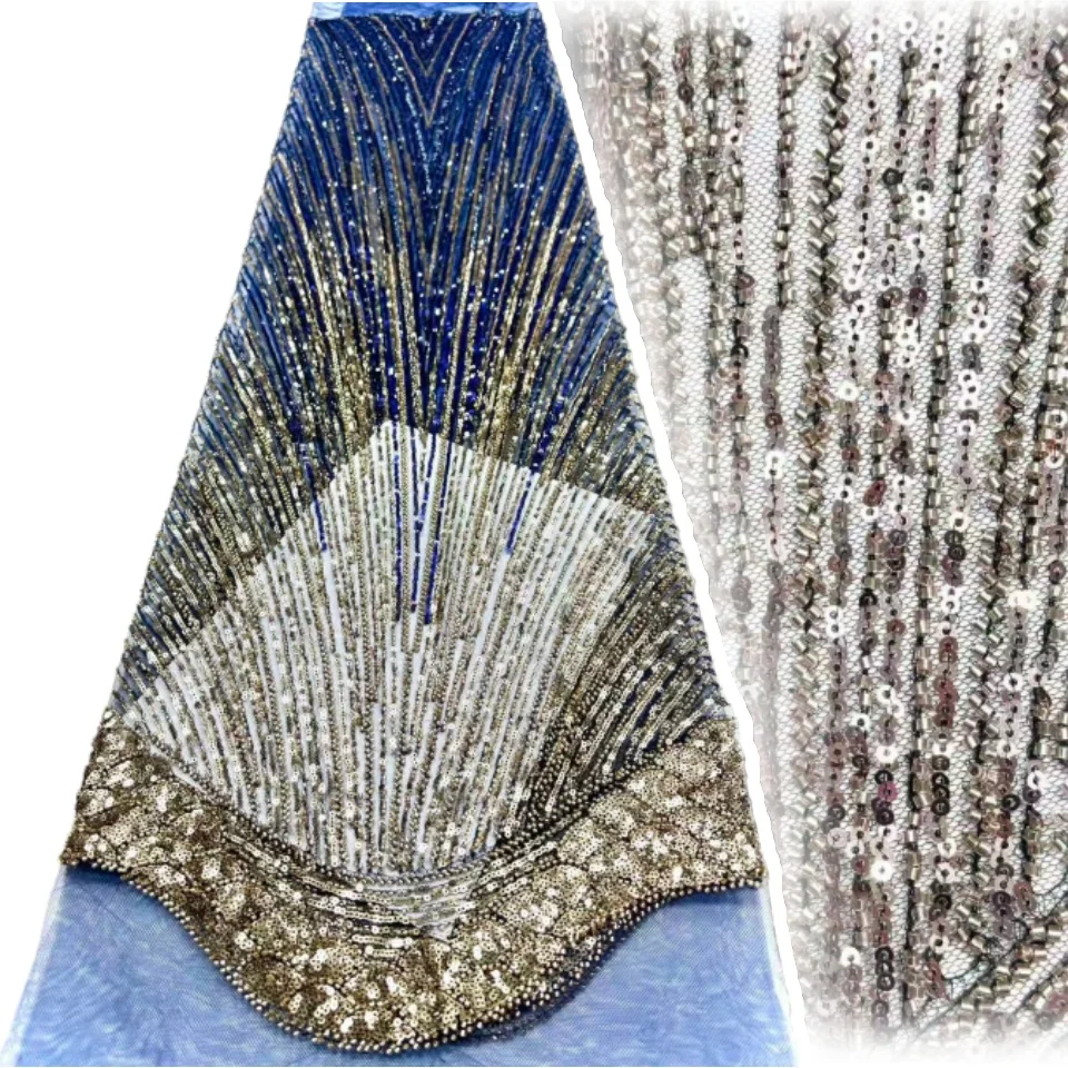 Черная африканская кружевная ткань с бисером и пайетками, 5 ярдов, для вечерних платьев, модель 2558, коллекция 2026
Черная африканская кружевная ткань с бисером и пайетками, 5 ярдов, для вечерних платьев, модель 2558, коллекция 2026