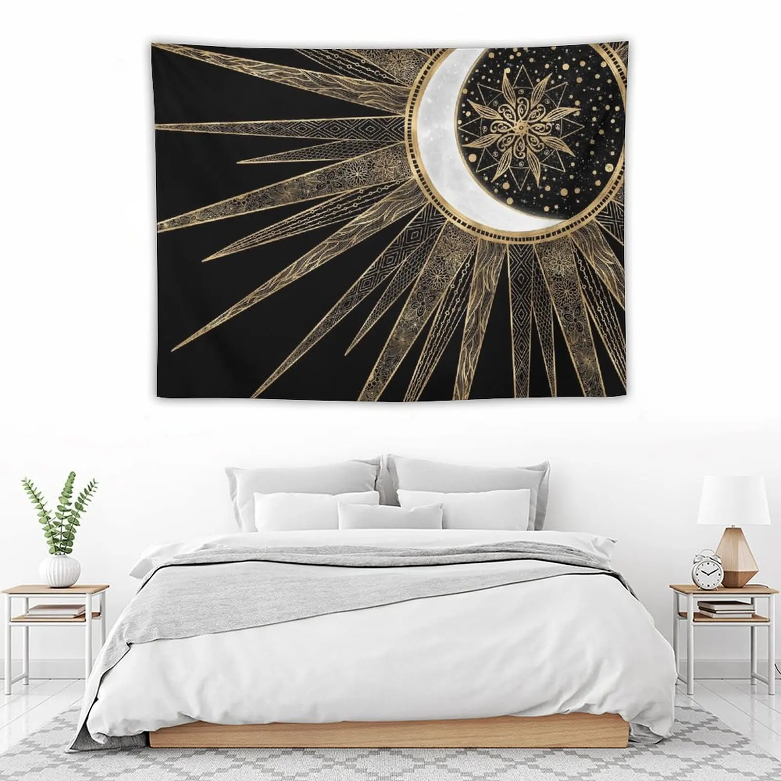 Mystic Black Gold Sun Moon Mandala Tapestry Carpet On The Wall Room Ornaments Bed Room Decoration Art Mural Tapestry
Mystic Black Gold Sun Moon Mandala Tapestry Carpet On The Wall Room Ornaments Bed Room Decoration Art Mural Tapestry