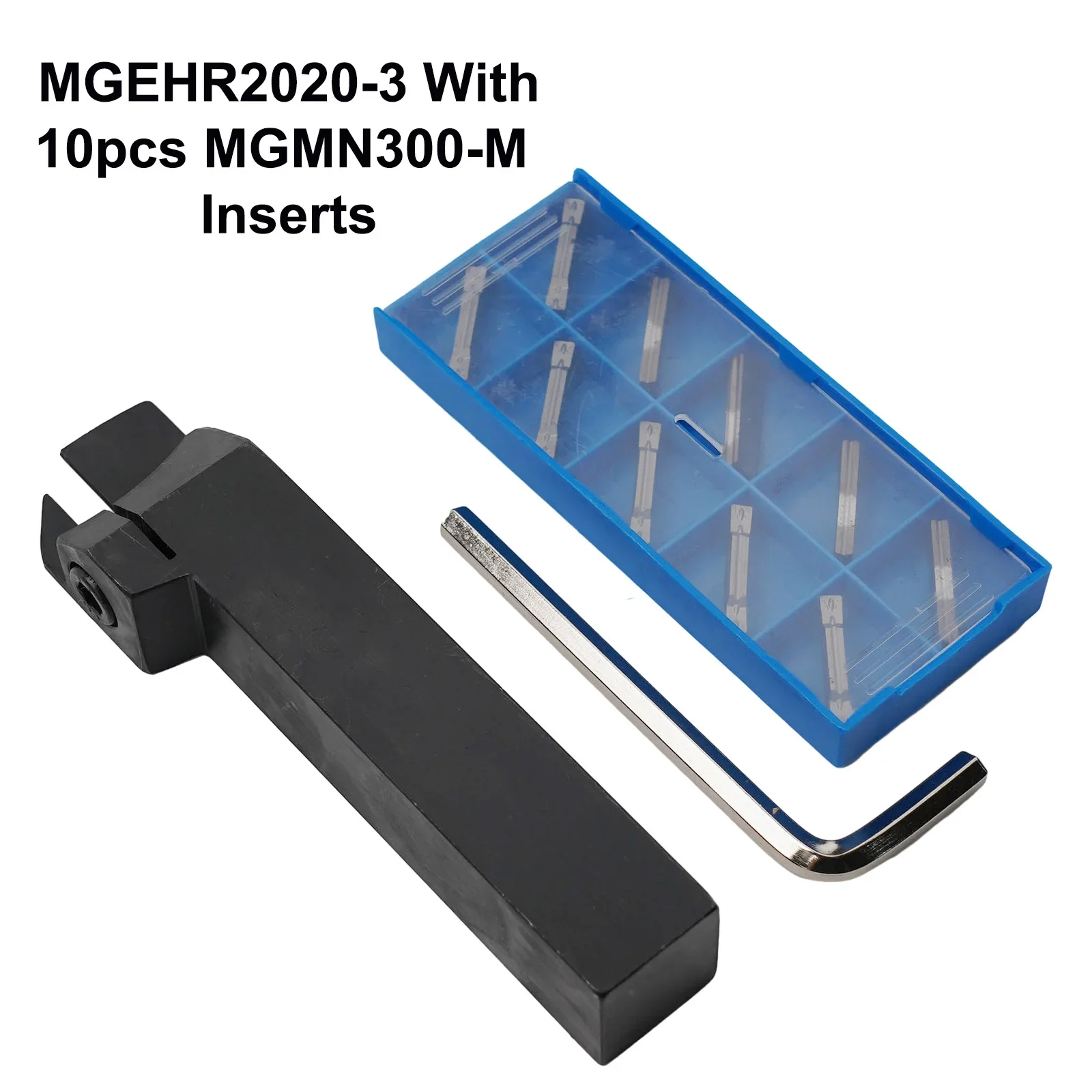 Easy To Replace MGEHR20203 Lathe Turning Tool Holder For Quick Blade And Gasket Changes Comes With 10 Gold Inserts
Easy To Replace MGEHR20203 Lathe Turning Tool Holder For Quick Blade And Gasket Changes Comes With 10 Gold Inserts