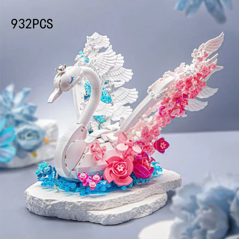 Idea Animals Birds Image Block Flourishing Flower Two-colored Swan Construction Model Building Brick Toys Collection With Light
Idea Animals Birds Image Block Flourishing Flower Two-colored Swan Construction Model Building Brick Toys Collection With Light