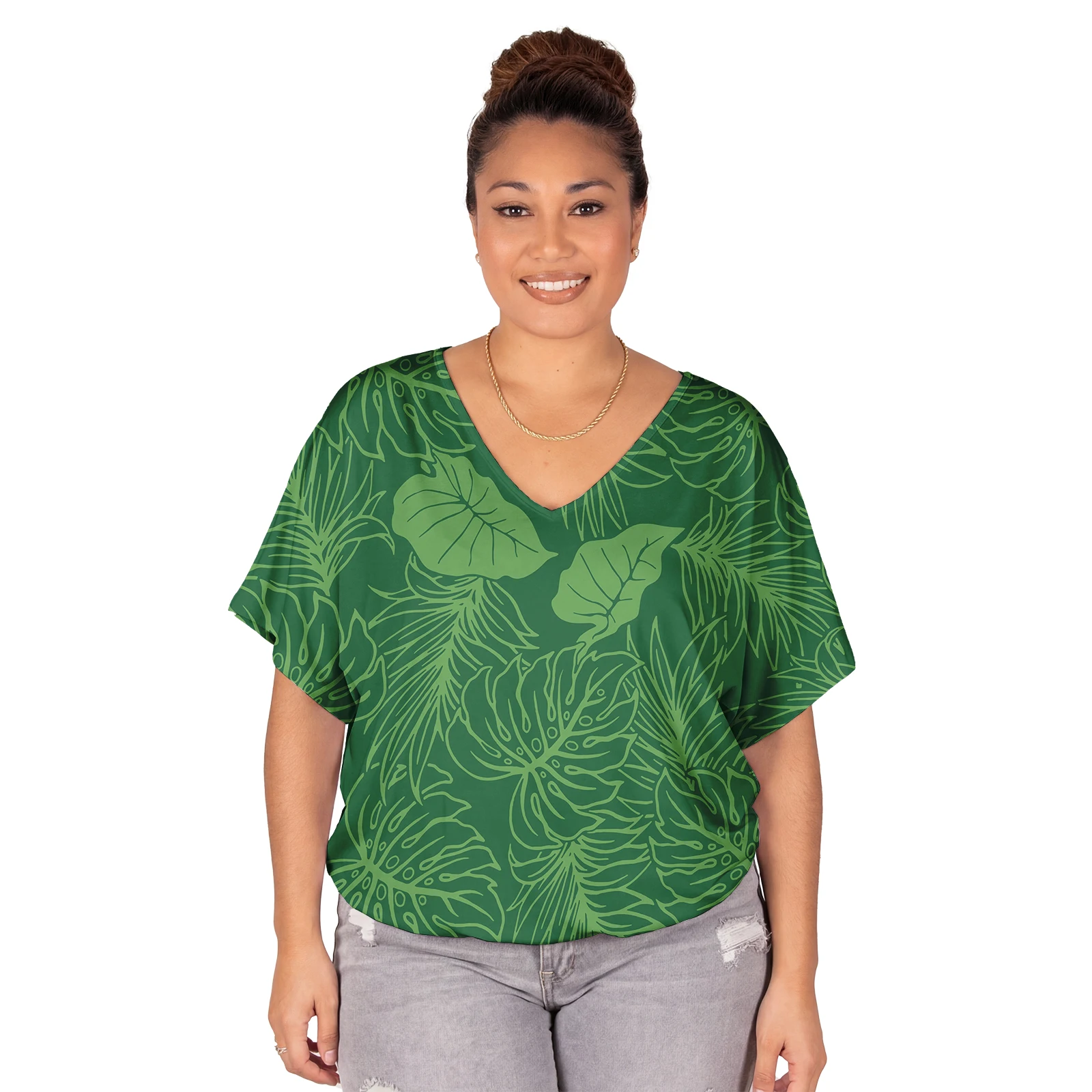 Brand New Design Ladies Wear Custom Polynesian Off Shoulder Hawaiian Floral Print Boutique Women Tops Samoan V-Neck Women Top
Brand New Design Ladies Wear Custom Polynesian Off Shoulder Hawaiian Floral Print Boutique Women Tops Samoan V-Neck Women Top