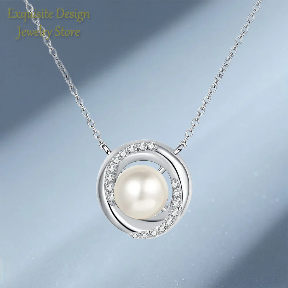Natural Freshwater Pearl Pendant PT950 Platinum Necklace with Moissanite, Women Fashion Boho Statement Necklace Pearl Jewelry
Natural Freshwater Pearl Pendant PT950 Platinum Necklace with Moissanite, Women Fashion Boho Statement Necklace Pearl Jewelry