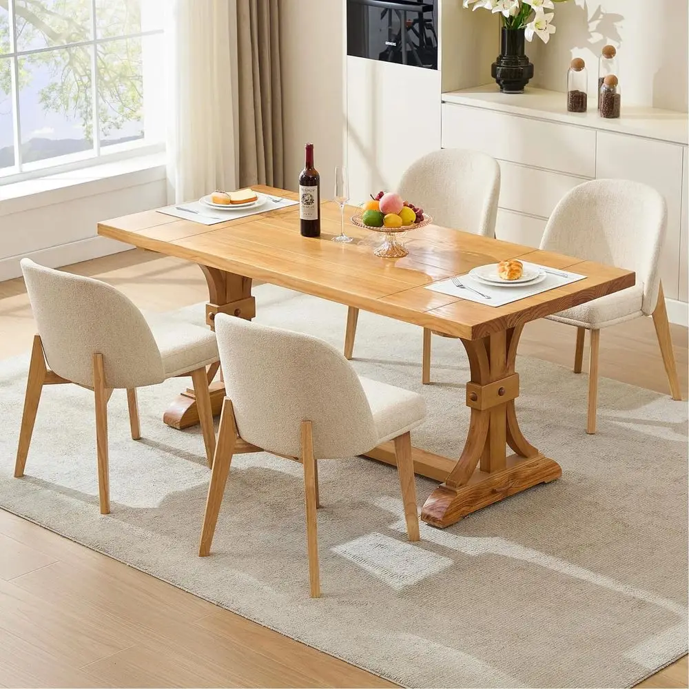 Wooden Dining Chairs Set of 4, Modern Upholstered Dining Room Chairs with Back amp Solid Wood Legs, Farmhouse Linen Fabric Kitc
Wooden Dining Chairs Set of 4, Modern Upholstered Dining Room Chairs with Back amp Solid Wood Legs, Farmhouse Linen Fabric Kitc