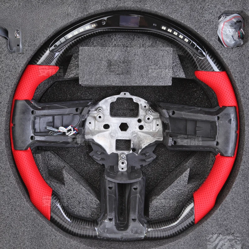 For Ford Mustang (2012) Red Perforated Leather Carbon Fiber LED Smart Multi-Function Steering Wheel (Modified Part)
For Ford Mustang (2012) Red Perforated Leather Carbon Fiber LED Smart Multi-Function Steering Wheel (Modified Part)