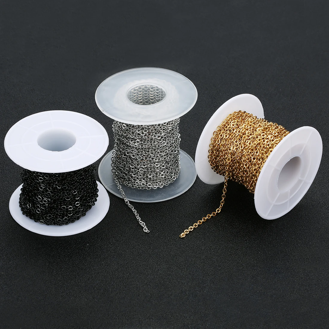 10 yards/roll Stainless Steel Cable Chain Link Bulk Necklace Chain for DIY Jewelry Making Bracelet Accessories
10 yards/roll Stainless Steel Cable Chain Link Bulk Necklace Chain for DIY Jewelry Making Bracelet Accessories