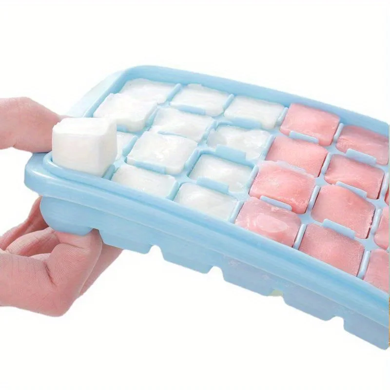 "Leak-Proof" 2-Pack Silicone Ice Cube Trays with Lids - 24 Compartments, Lead-Free, Perfect for DIY Ice Cream & Cold Drinks, Ess
"Leak-Proof" 2-Pack Silicone Ice Cube Trays with Lids - 24 Compartments, Lead-Free, Perfect for DIY Ice Cream & Cold Drinks, Ess