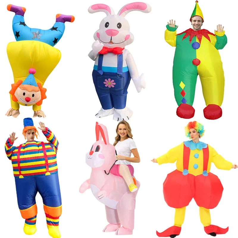 Inflatable Easter suit Easter Bunny Clown Adult Kids Inflatable Costume Funny Cute Rabbit Cosplay Suit For Performance Festival
Inflatable Easter suit Easter Bunny Clown Adult Kids Inflatable Costume Funny Cute Rabbit Cosplay Suit For Performance Festival