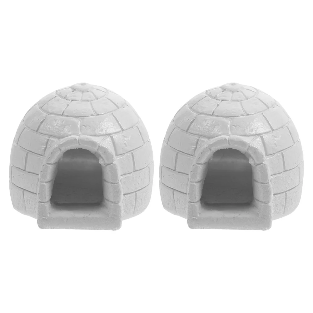 2 Pcs Mini Igloo Fish Tank Decorations Small Resin Ice House Ornament Simulated Model
2 Pcs Mini Igloo Fish Tank Decorations Small Resin Ice House Ornament Simulated Model