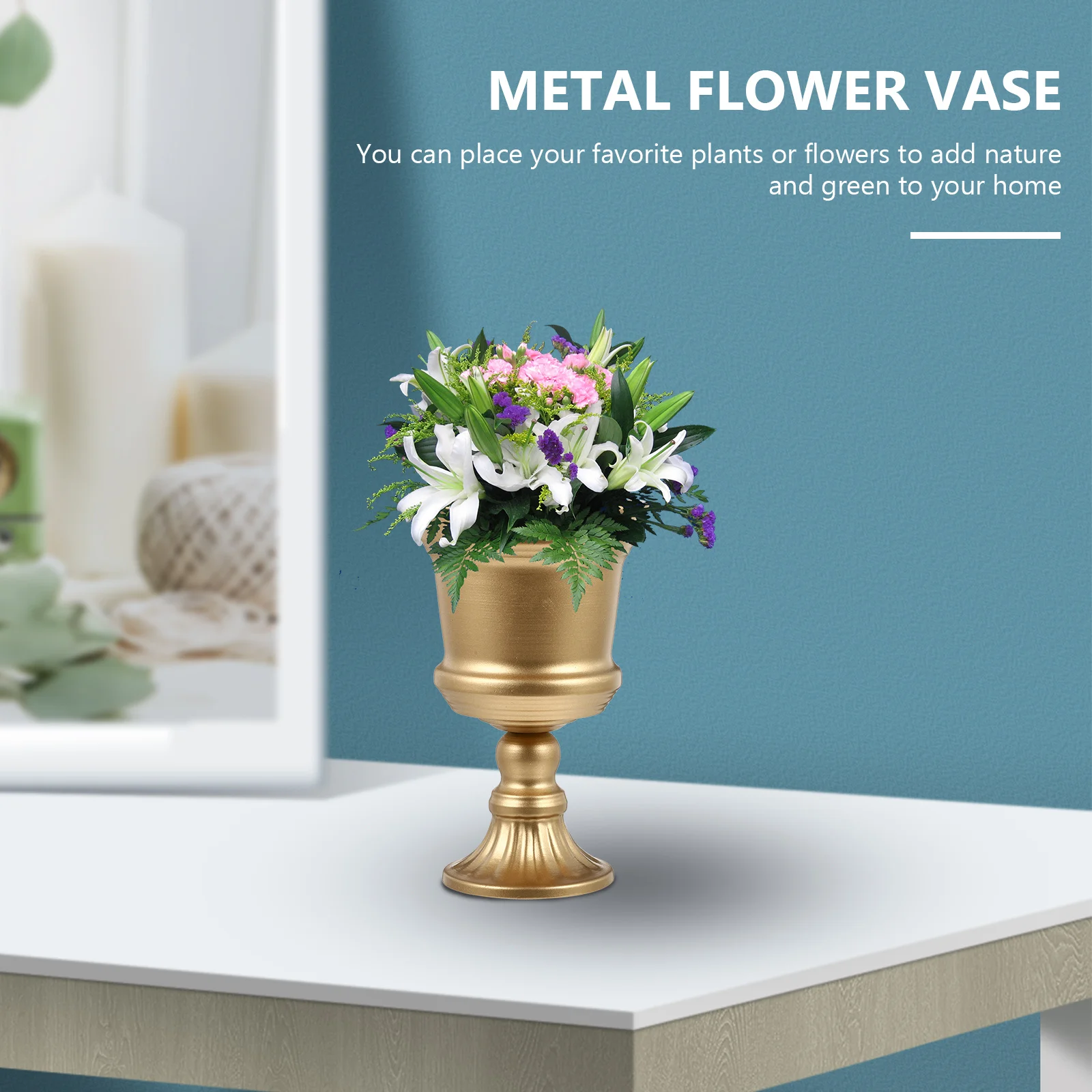 1pc Iron Flower Pot Metal Vase For Home Garden Decoration Floral Arrangement Container Sturdy Rustproof Desktop Ornament
1pc Iron Flower Pot Metal Vase For Home Garden Decoration Floral Arrangement Container Sturdy Rustproof Desktop Ornament
