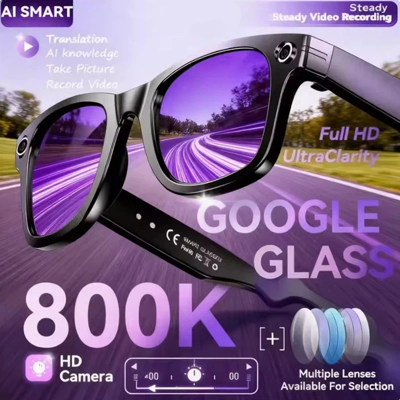 AI Smart Glasses New 800W Camera AI Glasses Men Color-Changing Smart Translation Glasses Video Recording Smart Sunglasses
AI Smart Glasses New 800W Camera AI Glasses Men Color-Changing Smart Translation Glasses Video Recording Smart Sunglasses