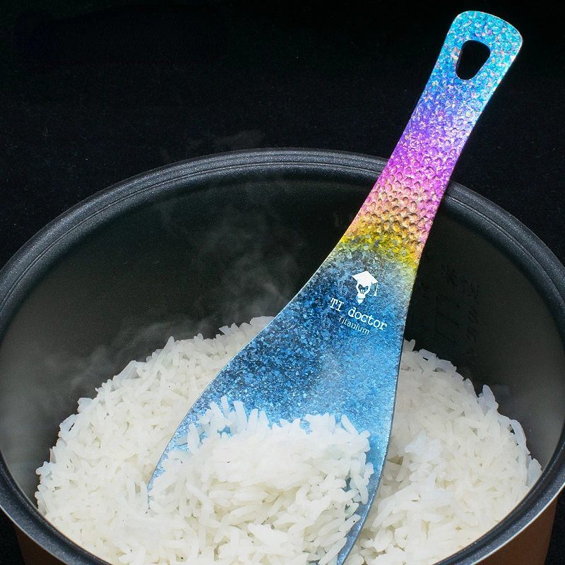 Pure Titanium Rice Spoon Outdoor Household Camping Picnic Safe and Durable Equipment Rainbow Kitchen Supplies Accessories New
Pure Titanium Rice Spoon Outdoor Household Camping Picnic Safe and Durable Equipment Rainbow Kitchen Supplies Accessories New