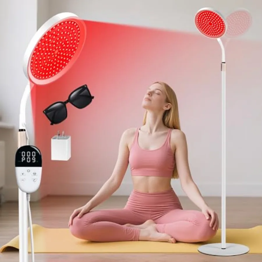 Red Light Therapy for Body Red Infrared Light Therapy Lamp with Stand 660nm and 850nm Near Infrared Redlight Therapy LED Red Li
Red Light Therapy for Body Red Infrared Light Therapy Lamp with Stand 660nm and 850nm Near Infrared Redlight Therapy LED Red Li