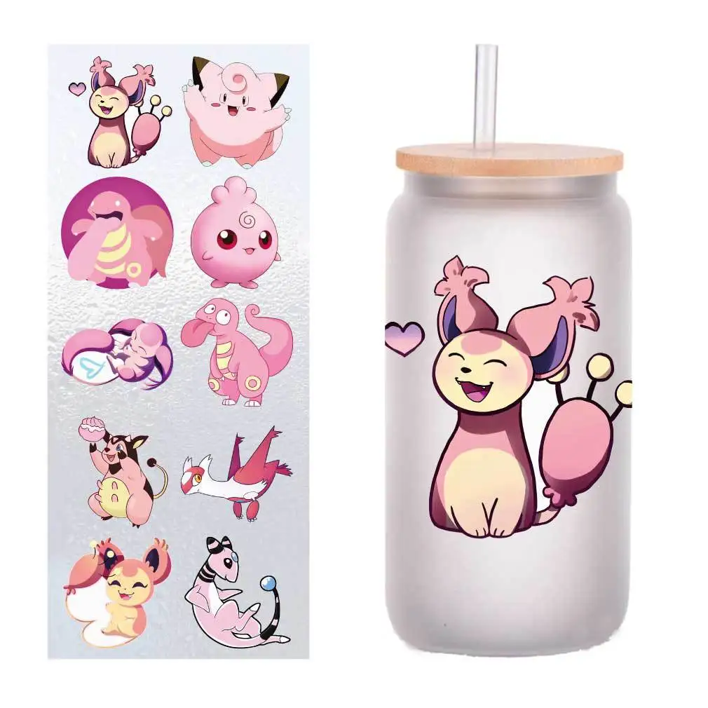 10 pieces/bag Pokémon UV transfer sticker Crystal label pen cup sticker customization
10 pieces/bag Pokémon UV transfer sticker Crystal label pen cup sticker customization