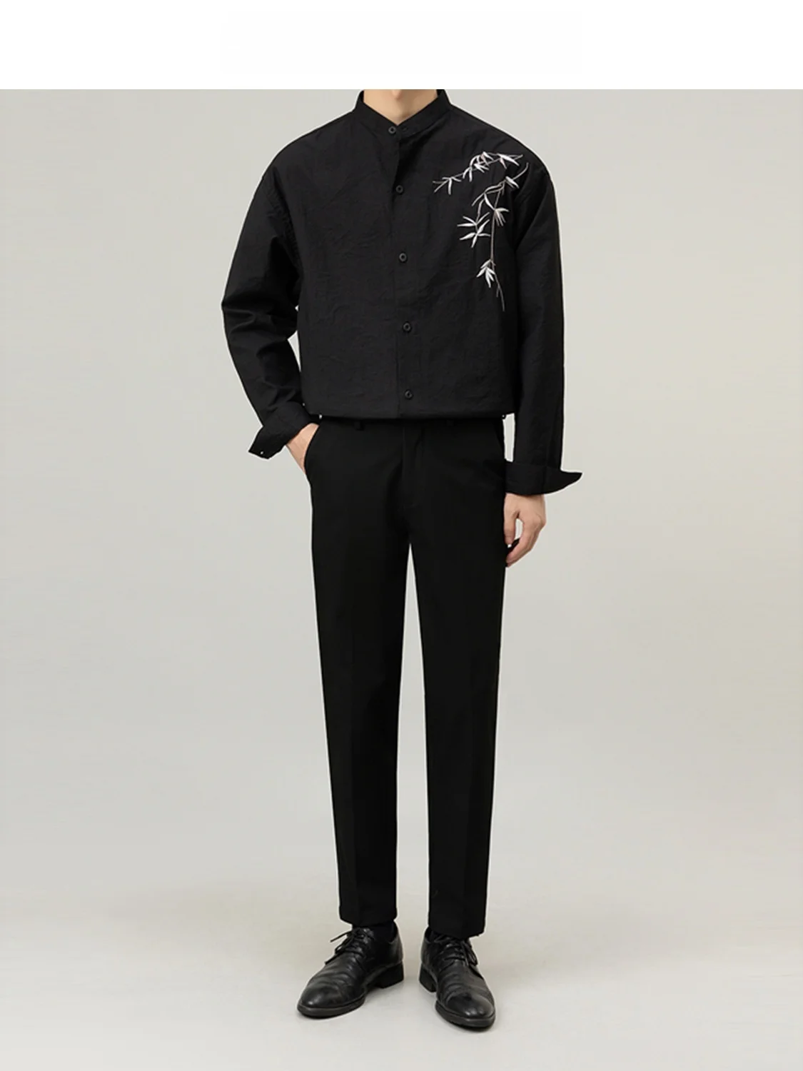 New Chinese Style Men's Shirt Autumn Fashion Stand Collar Long Sleeve Loose Fit Marriage Dressing Cotton Polyester Business G...
New Chinese Style Men's Shirt Autumn Fashion Stand Collar Long Sleeve Loose Fit Marriage Dressing Cotton Polyester Business G...
