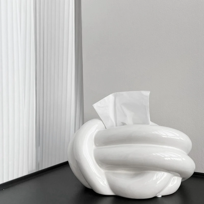 Ceramic Fun Knot Tissue Box Cover European Modern Face Tissue Holder Desktop Decorative Napkin Cases Home Decorations
Ceramic Fun Knot Tissue Box Cover European Modern Face Tissue Holder Desktop Decorative Napkin Cases Home Decorations