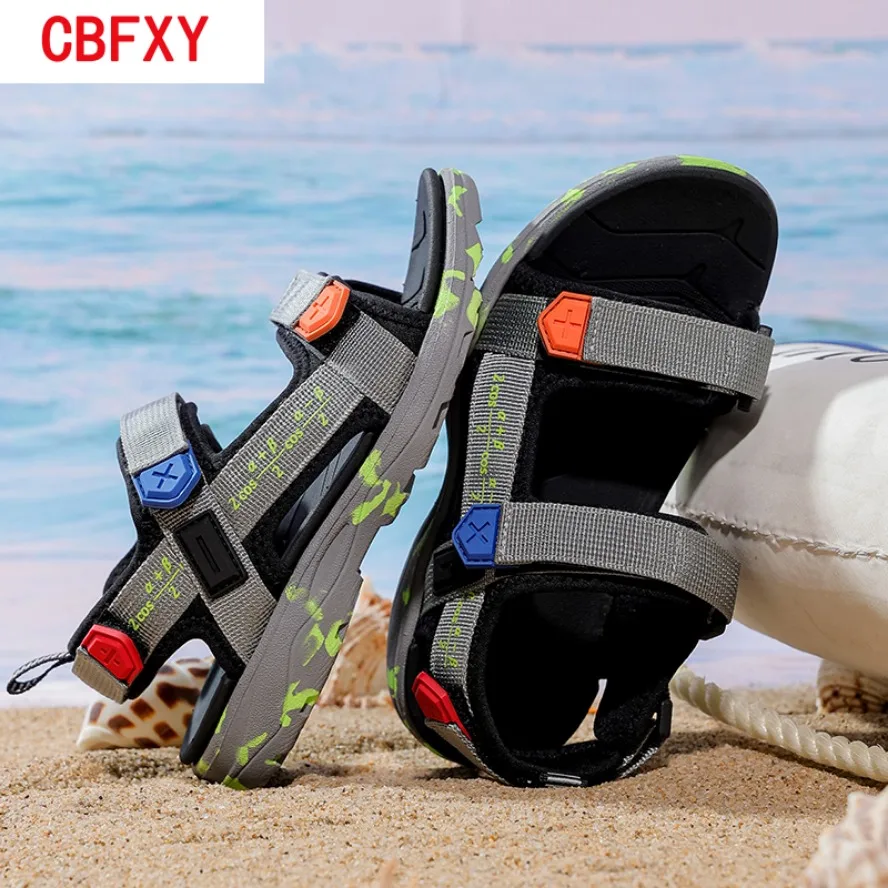 2026 Summer Beach Boy Children Sandals Fashion Shoes Lightweight Non-slip Soft Bottom Shading Leather Boys Comfortable
2026 Summer Beach Boy Children Sandals Fashion Shoes Lightweight Non-slip Soft Bottom Shading Leather Boys Comfortable