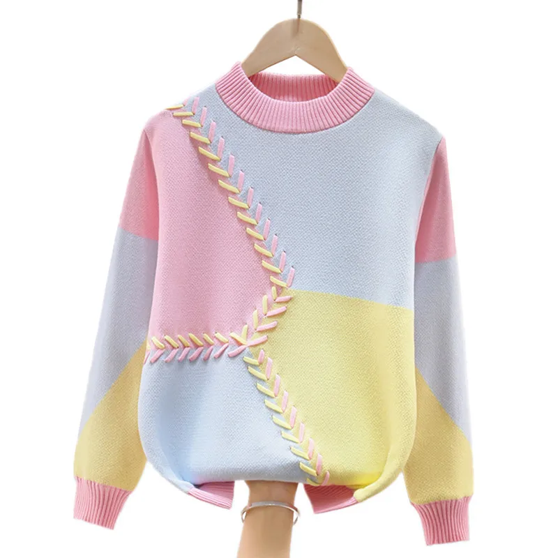 Warm Sweater For Girls Autumn Winter Kids Knitted Pullover Inner Fleece For Children's 4 6 8 10 12 14 15 Years Wear LC329
Warm Sweater For Girls Autumn Winter Kids Knitted Pullover Inner Fleece For Children's 4 6 8 10 12 14 15 Years Wear LC329
