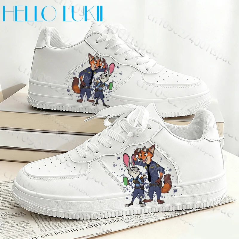 Модная тенденция Zootopia, обувь для взрослых для мужчин и женщин, обувь с принтом для пар Judy Nick, удобная обувь из искусственной кожи, осенне-зимний сезон
Модная тенденция Zootopia, обувь для взрослых для мужчин и женщин, обувь с принтом для пар Judy Nick, удобная обувь из искусственной кожи, осенне-зимний сезон