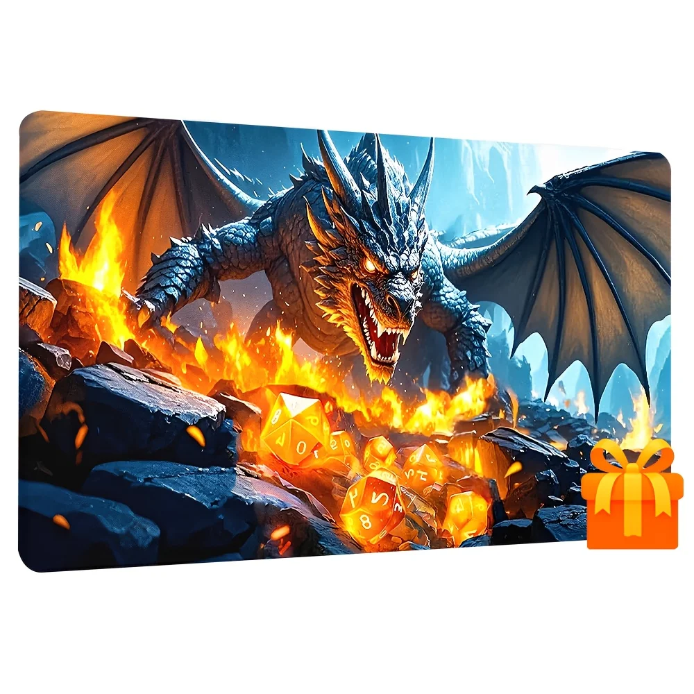 MTG TCG Flying Dragon Design Trading Game Card Pad 60x35cm with Magic Area Anti slip and Washable Suitable for Parties
MTG TCG Flying Dragon Design Trading Game Card Pad 60x35cm with Magic Area Anti slip and Washable Suitable for Parties