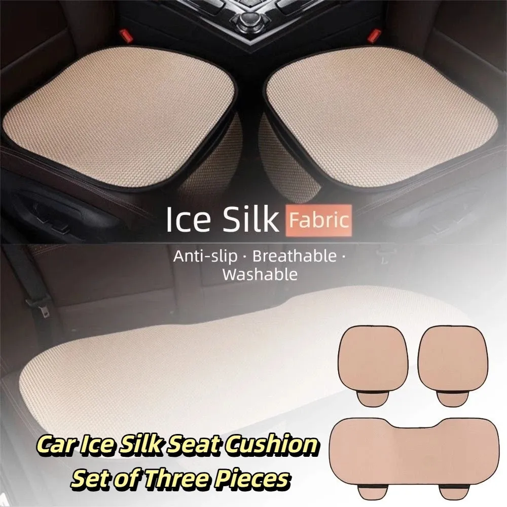 Cool Breathable Fabric Ice Silk Car Seat Cushion With Storage Bag Three-Piece Design Universal Car Seat Cushion
Cool Breathable Fabric Ice Silk Car Seat Cushion With Storage Bag Three-Piece Design Universal Car Seat Cushion