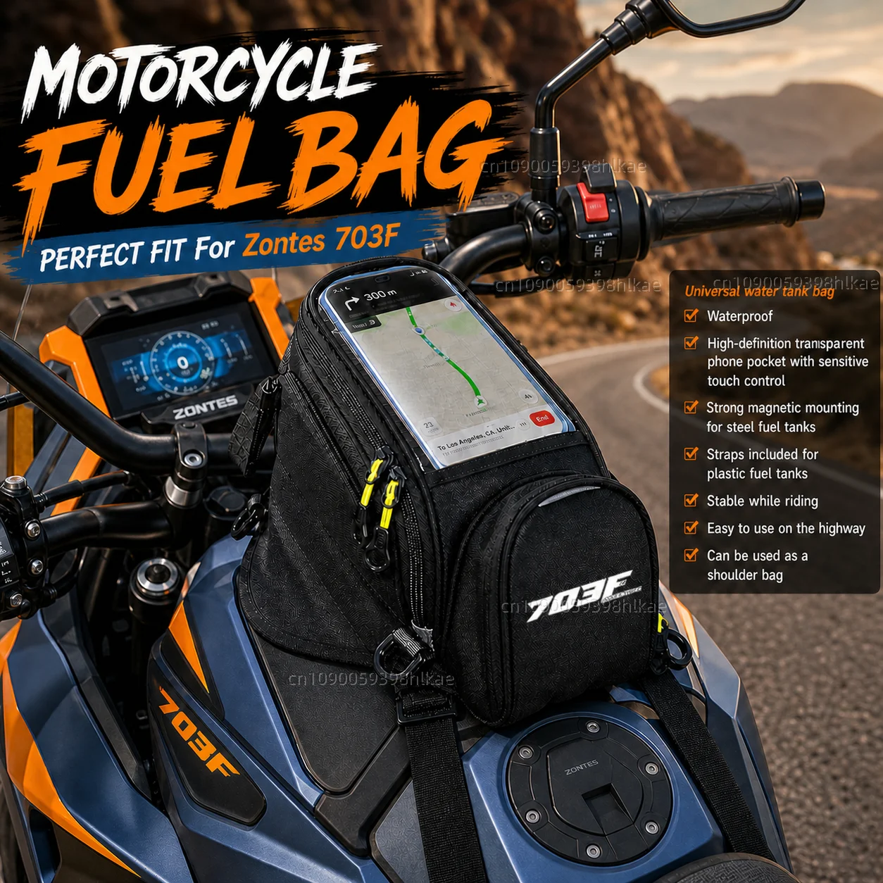 NEW Universal Magnetic Fuel Tank Bag Motorcycle Phone Navigation Pack For Zontes 703F 703 F 2025
NEW Universal Magnetic Fuel Tank Bag Motorcycle Phone Navigation Pack For Zontes 703F 703 F 2025