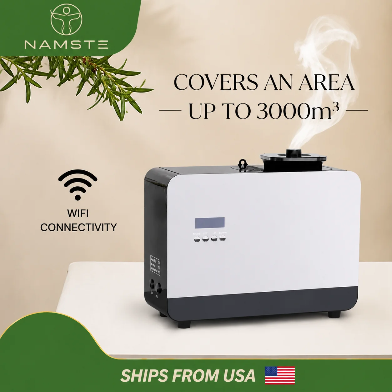 Namste 3000m³ Essential Oil Aroma Diffuser Electric Aromatic Oasis Smart Timing Fragrance Diffuser Hvac Home Hotel Freshener
Namste 3000m³ Essential Oil Aroma Diffuser Electric Aromatic Oasis Smart Timing Fragrance Diffuser Hvac Home Hotel Freshener