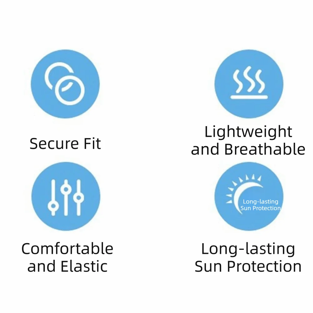 Breathable Sun Protection Sleeves Long Sleeves Solid Color Arm Sun Sleeves Lightweight Elastic UV Protection Sleeves Cycling
Breathable Sun Protection Sleeves Long Sleeves Solid Color Arm Sun Sleeves Lightweight Elastic UV Protection Sleeves Cycling