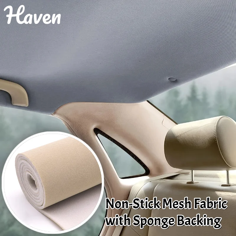 Automotive Universal Mesh Fabric with Sponge Backing for Decorative Renovation Car Headliner Fabrics Non-adhesive Grid Fabrics
Automotive Universal Mesh Fabric with Sponge Backing for Decorative Renovation Car Headliner Fabrics Non-adhesive Grid Fabrics