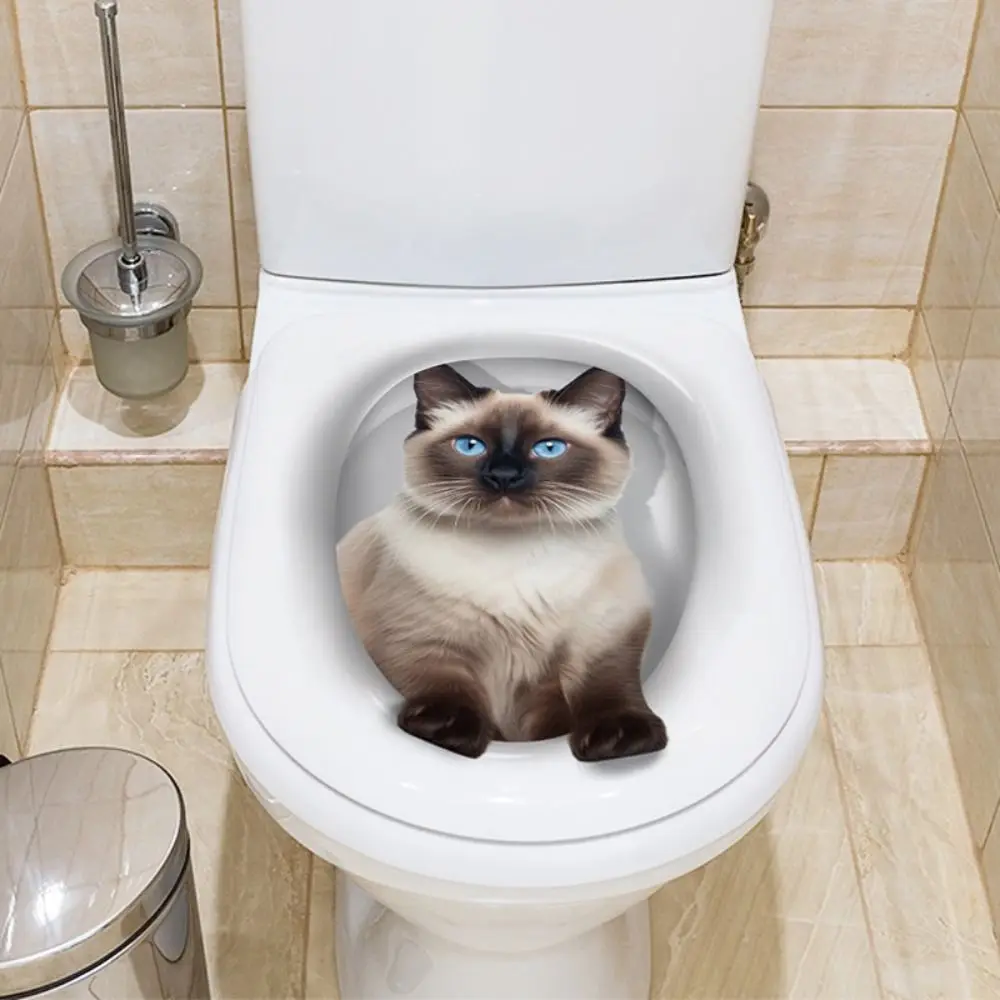 Funny PVC Toilet Stickers 3D Cat Dog Waterproof Wall Sticker Self-adhesive Toilet Seat Decals Home Decoration 
Funny PVC Toilet Stickers 3D Cat Dog Waterproof Wall Sticker Self-adhesive Toilet Seat Decals Home Decoration