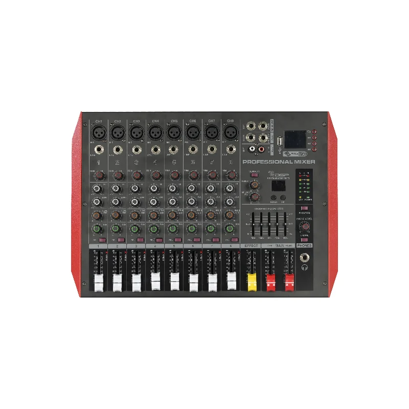 Professional Sound Mixing Console 8 Channels With Bluetooth USB Bar Stage Home Small Audio Digital Audio Mixer
Professional Sound Mixing Console 8 Channels With Bluetooth USB Bar Stage Home Small Audio Digital Audio Mixer