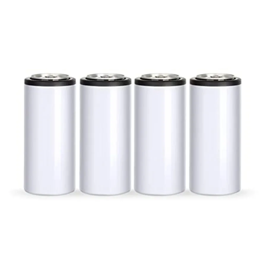 4 Pack 12oz Sublimation Slim Skinny White Stainless Steel Can Cooler, Sublimation Skinny Can Cooler, Sublimation Tumbler, Beer
4 Pack 12oz Sublimation Slim Skinny White Stainless Steel Can Cooler, Sublimation Skinny Can Cooler, Sublimation Tumbler, Beer