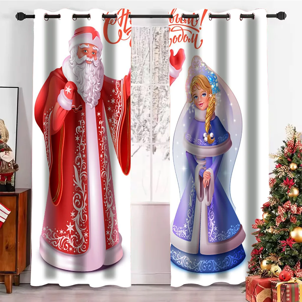 С Новым годом! Рождественские декоративные шторы, 3D солнцезащитные шторы с Санта-Клаусом, роскошные декоративные шторы для окон гостиной и спальни
С Новым годом! Рождественские декоративные шторы, 3D солнцезащитные шторы с Санта-Клаусом, роскошные декоративные шторы для окон гостиной и спальни