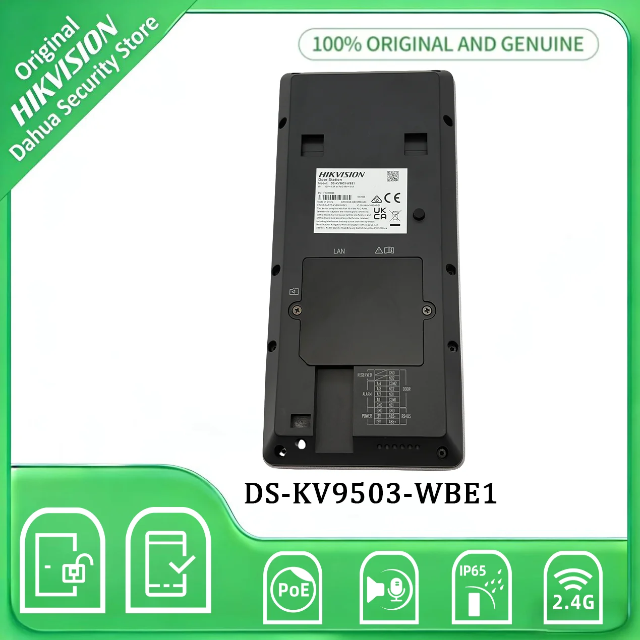 Hikvision DS-KV9503-WBE1 4.3-inch IPS Touch Screen IP Door Station Face Recognition PoE WiFi Video Intercom DoorBell IP65 IK08
Hikvision DS-KV9503-WBE1 4.3-inch IPS Touch Screen IP Door Station Face Recognition PoE WiFi Video Intercom DoorBell IP65 IK08