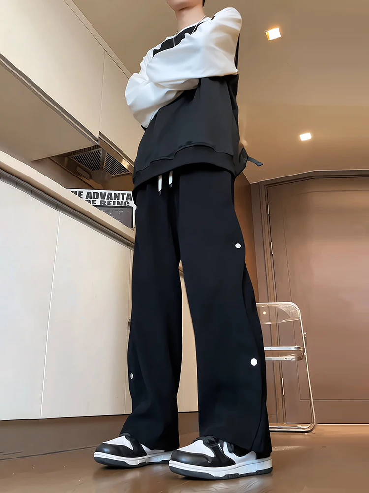 Bla Velvet Corduroy Pants Men's Autumn American Workwear Straight Leg Drapey Button Detail Casual Wide Leg Loose Fit Trousers
Bla Velvet Corduroy Pants Men's Autumn American Workwear Straight Leg Drapey Button Detail Casual Wide Leg Loose Fit Trousers