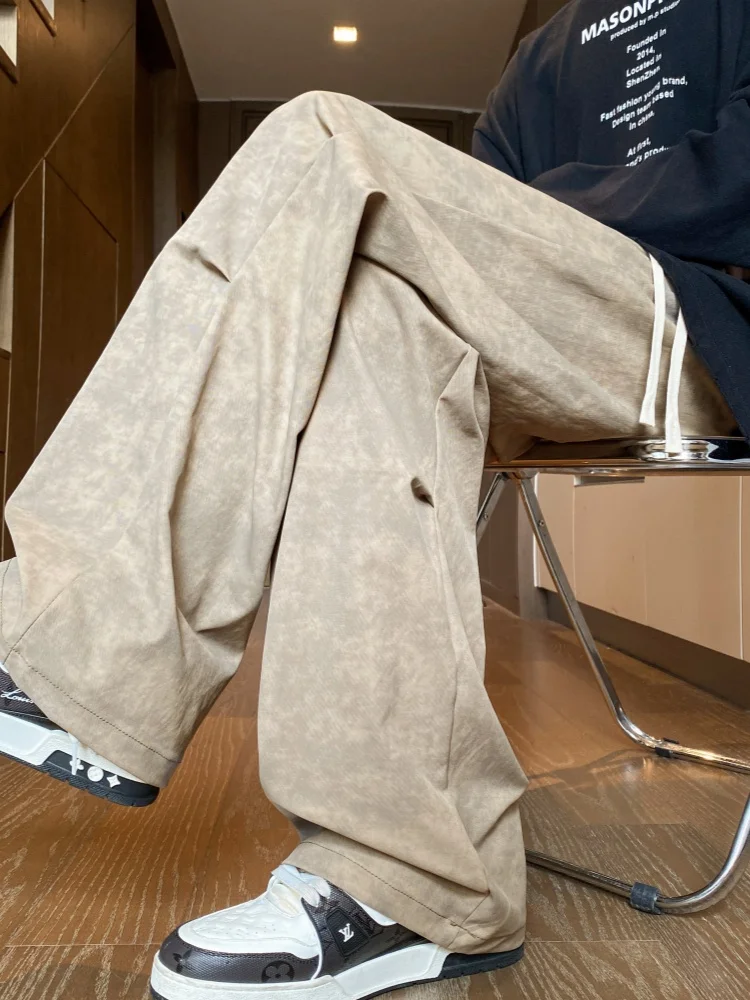 American Retro Tie Dye Loose Men's Spring Autumn Straight Leg Casual Pants Wrinkle Design Paratrooper Sle Cool Trendy Trousers
American Retro Tie Dye Loose Men's Spring Autumn Straight Leg Casual Pants Wrinkle Design Paratrooper Sle Cool Trendy Trousers