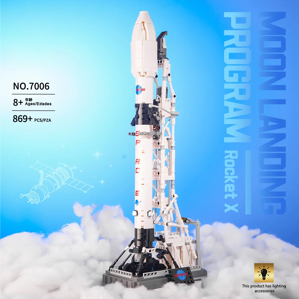Idea Space Exploration Building Block Moon Landing Program Bricks Rocket Launch Pad Educational Toys For Kids Gifts With Light
Idea Space Exploration Building Block Moon Landing Program Bricks Rocket Launch Pad Educational Toys For Kids Gifts With Light