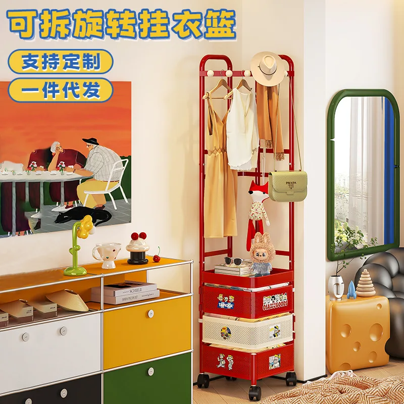Customizable Home Floor-to-Floor Coat Rack Bedroom Living Room Red and White Dopamine Rack Cart Removable Clothes Hanger
Customizable Home Floor-to-Floor Coat Rack Bedroom Living Room Red and White Dopamine Rack Cart Removable Clothes Hanger