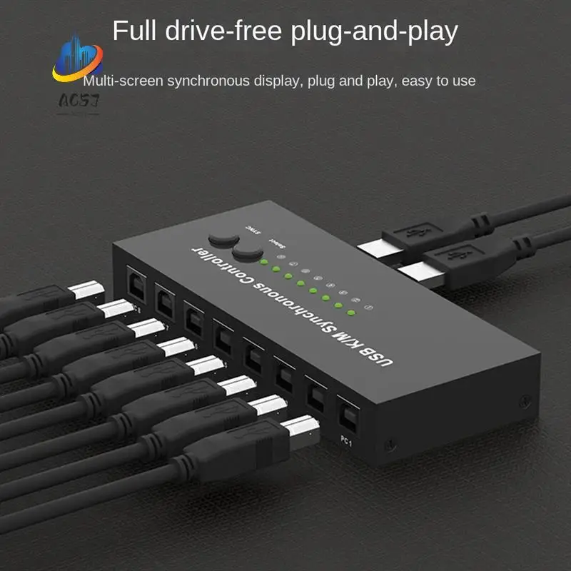 AC57-USB K/M Синхронный контроллер KVM-переключатель Несколько компьютеров Поделиться 1 комплект мыши и клавиатуры
AC57-USB K/M Синхронный контроллер KVM-переключатель Несколько компьютеров Поделиться 1 комплект мыши и клавиатуры