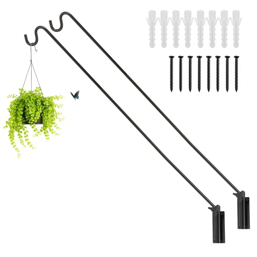 2 упаковки усиленных настенных крючков для террасы, выдвижные и регулируемые, для подвешивания кормушек для птиц, растений, корзин с жиром для оленей, винограда
2 упаковки усиленных настенных крючков для террасы, выдвижные и регулируемые, для подвешивания кормушек для птиц, растений, корзин с жиром для оленей, винограда