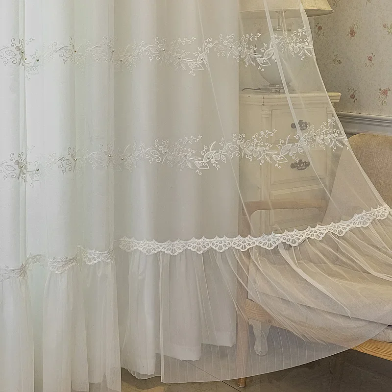 European Style Curtains for Living Dining Room Bedroom Rustic Embroidered Curtains Double Finished Kitchen Hotel Window Drape
European Style Curtains for Living Dining Room Bedroom Rustic Embroidered Curtains Double Finished Kitchen Hotel Window Drape