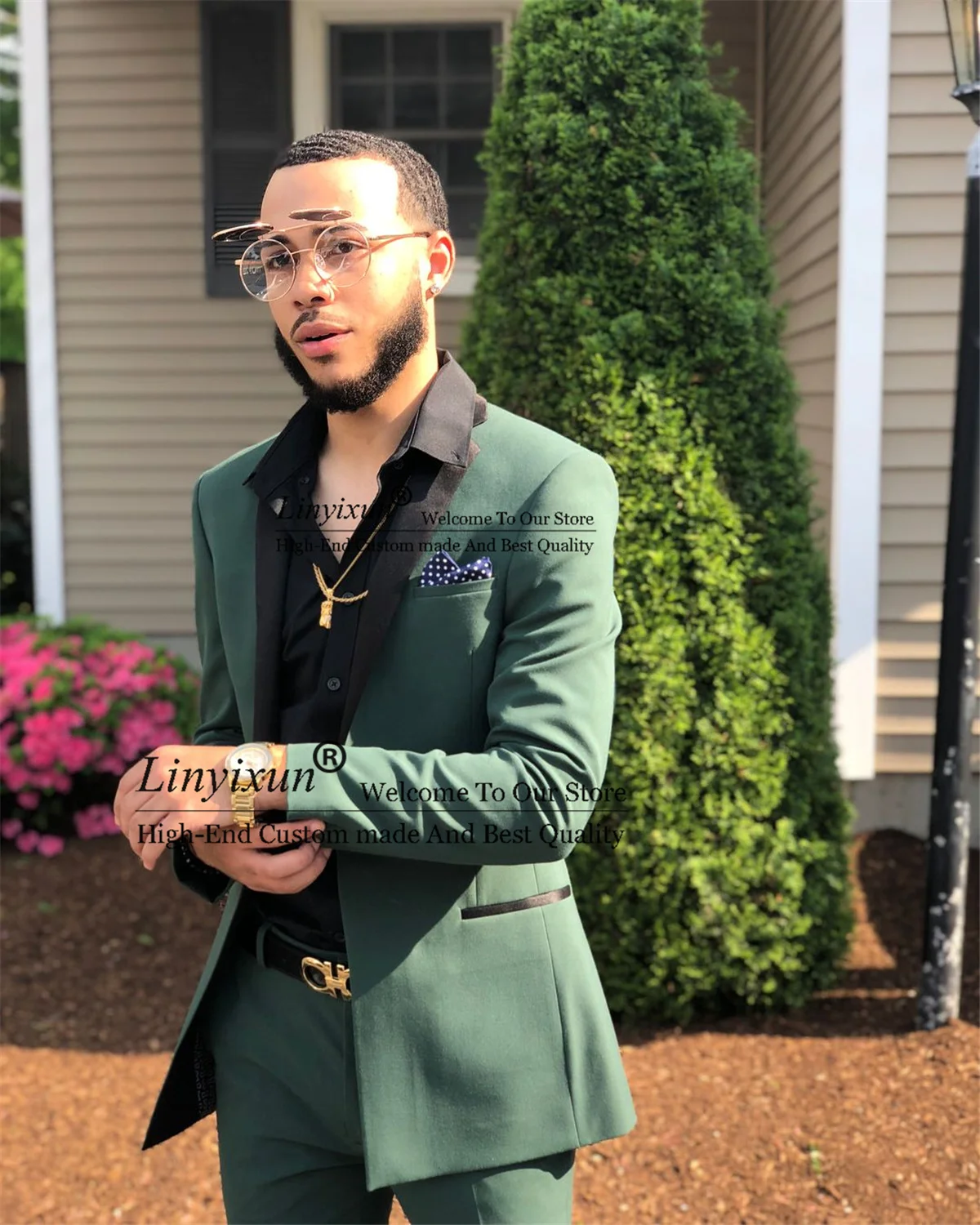 Fashion Green Men Suits 2Pieces Jacket Pants Set Wedding Groom Tuxedos Notched Lapel Business Male Blazers Slim Fit Costume Homm
Fashion Green Men Suits 2Pieces Jacket Pants Set Wedding Groom Tuxedos Notched Lapel Business Male Blazers Slim Fit Costume Homm