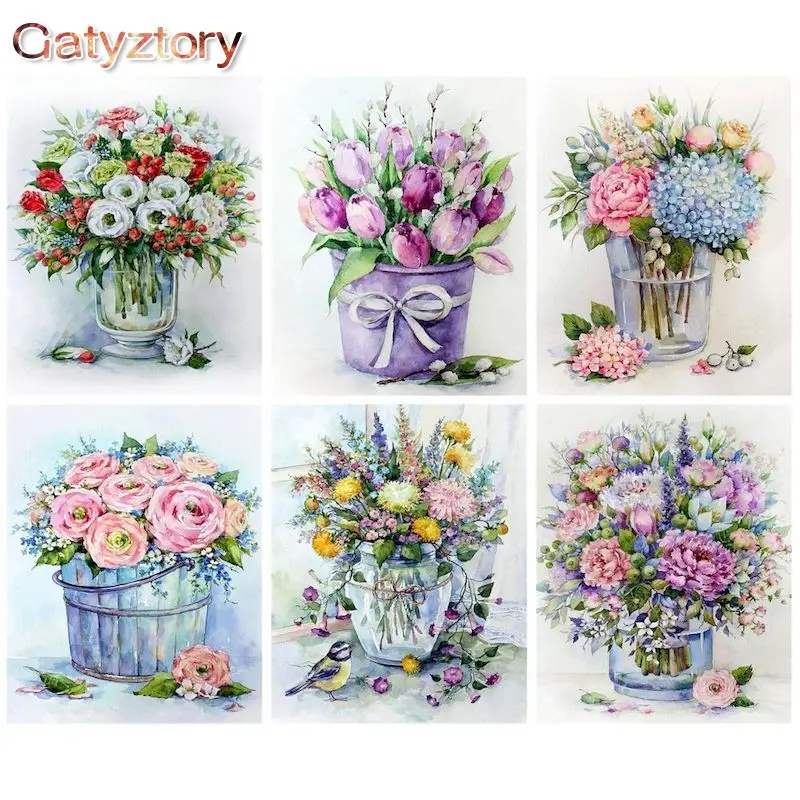 GATYZTORY 60x75cm Flower DIY Painting By Numbers Frameless Pictures by numbers On Canvas Wall Art For Home Decoration
GATYZTORY 60x75cm Flower DIY Painting By Numbers Frameless Pictures by numbers On Canvas Wall Art For Home Decoration