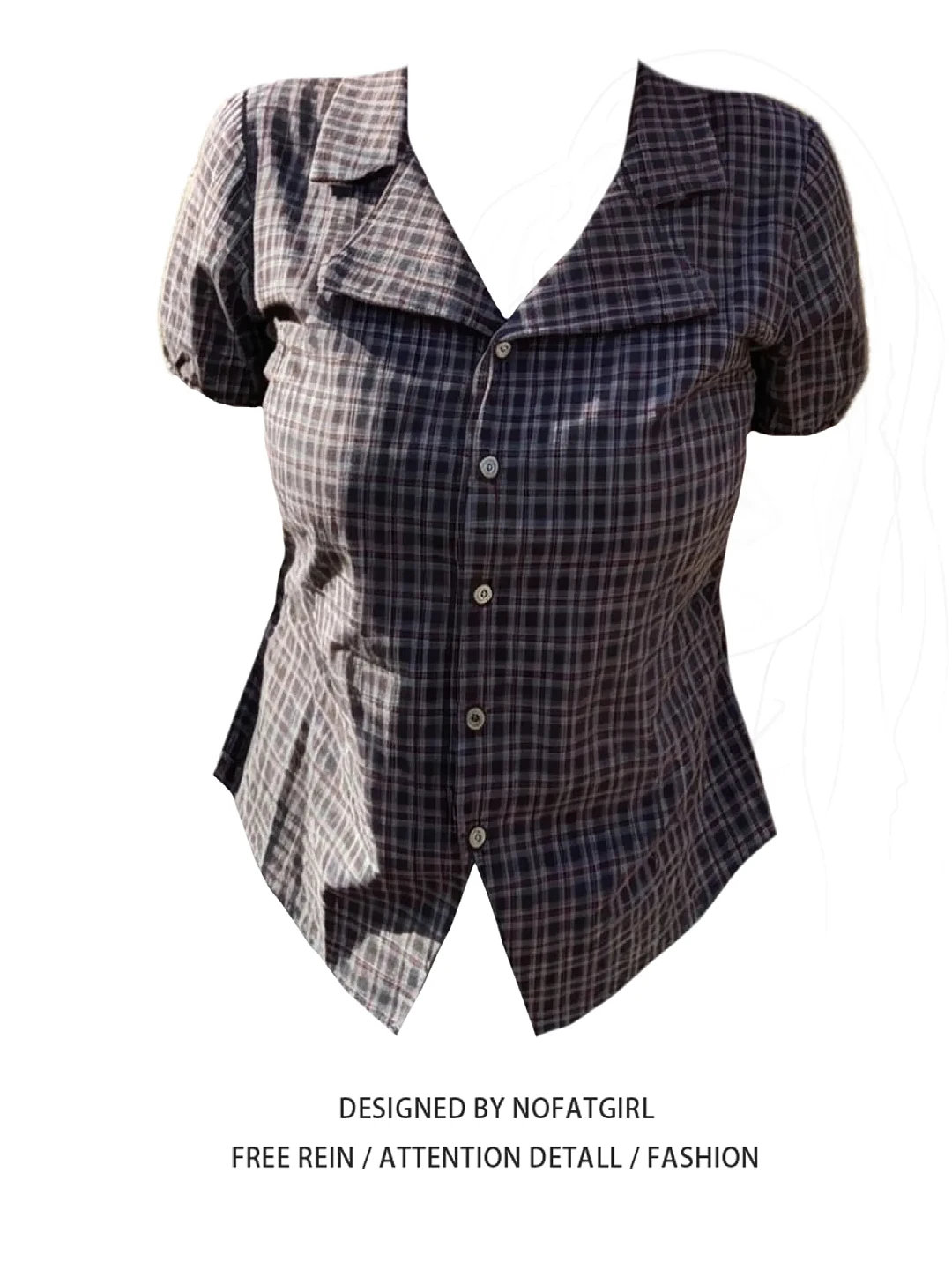 plus Size Women's Korean Retro Plaid Short Sleeve Shirt Summer New Style Super Beautiful Fashionable Youthful Top
plus Size Women's Korean Retro Plaid Short Sleeve Shirt Summer New Style Super Beautiful Fashionable Youthful Top
