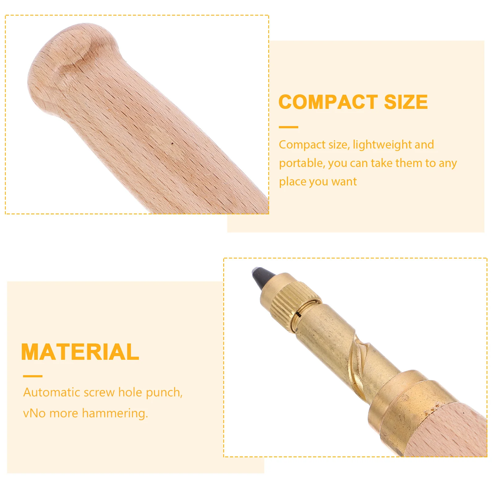 1 Set Brass Hole Punch 6 Tips 1.5Mm 2Mm 2.5Mm 3Mm 3.5Mm 4Mm Wooden Handle For Sewing Craft Bookbinding Screw Punch Tool
1 Set Brass Hole Punch 6 Tips 1.5Mm 2Mm 2.5Mm 3Mm 3.5Mm 4Mm Wooden Handle For Sewing Craft Bookbinding Screw Punch Tool